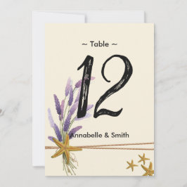  Eenvoudig zeesterren tafelnummer