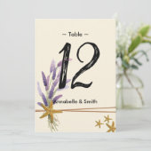  Eenvoudig zeesterren tafelnummer (Staand voorkant)