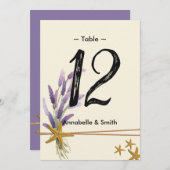  Eenvoudig zeesterren tafelnummer (Voorkant / Achterkant)