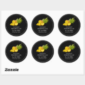 Eenvoudig Zelfgemaakt Ananas Jam Label (Vel)