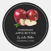 Eenvoudig zelfgemaakt Apple Butter Label (Voorkant)