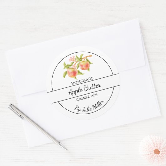 Eenvoudig zelfgemaakt Apple Butter Label (Envelop)