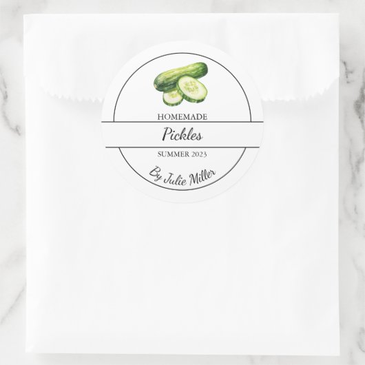 Eenvoudig zelfgemaakt augurken label (Tas)