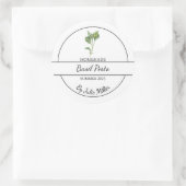 Eenvoudig zelfgemaakt Basil Pesto Label (Tas)