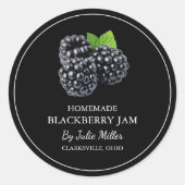 Eenvoudig zelfgemaakt BlackBerry Jam Label (Voorkant)