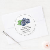 Eenvoudig zelfgemaakt Blueberry Jam Label (Envelop)