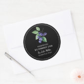 Eenvoudig zelfgemaakt Blueberry Jam Label (Envelop)