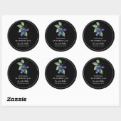 Eenvoudig zelfgemaakt Blueberry Jam Label (Vel)