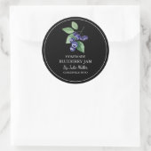 Eenvoudig zelfgemaakt Blueberry Jam Label (Tas)