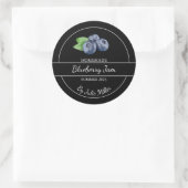 Eenvoudig zelfgemaakt Blueberry Jam Label (Tas)