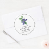 Eenvoudig zelfgemaakt Blueberry Jam Label (Envelop)