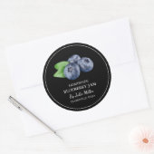 Eenvoudig zelfgemaakt Blueberry Jam Label (Envelop)