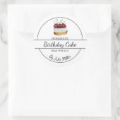 Eenvoudig zelfgemaakt cake label (Tas)