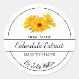 Eenvoudig zelfgemaakt Calendula Extract Label