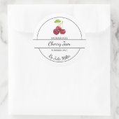 Eenvoudig zelfgemaakt Cherry Jam Label (Tas)