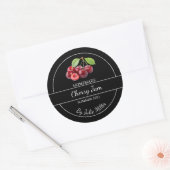 Eenvoudig zelfgemaakt Cherry Jam Label (Envelop)