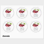 Eenvoudig zelfgemaakt Cherry Jam Label (Vel)