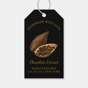 Eenvoudig Zelfgemaakt Chocolade Extract Hang Label Cadeaulabel