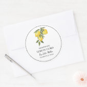 Eenvoudig Zelfgemaakt Citroen Curd Label (Envelop)