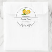 Eenvoudig Zelfgemaakt Citroen Curd Label (Tas)