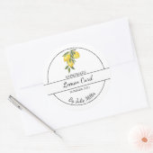 Eenvoudig Zelfgemaakt Citroen Curd Label (Envelop)