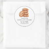 Eenvoudig zelfgemaakt cookielabel ronde sticker (Tas)