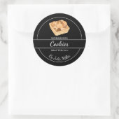 Eenvoudig zelfgemaakt cookielabel ronde sticker (Tas)