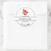 Eenvoudig zelfgemaakt cranberry jam label (Tas)