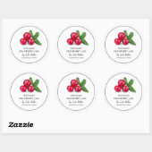 Eenvoudig zelfgemaakt cranberry jam label (Vel)