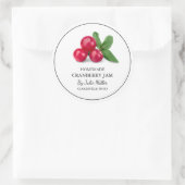 Eenvoudig zelfgemaakt cranberry jam label (Tas)