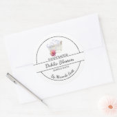 Eenvoudig zelfgemaakt Dahlia Bubble Bath Label (Envelop)