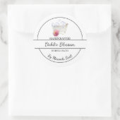 Eenvoudig zelfgemaakt Dahlia Bubble Bath Label (Tas)