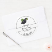 Eenvoudig zelfgemaakt druivenjam label (Envelop)