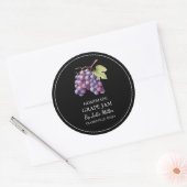 Eenvoudig zelfgemaakt druivenjam label (Envelop)