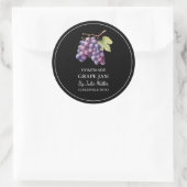 Eenvoudig zelfgemaakt druivenjam label (Tas)