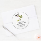 Eenvoudig zelfgemaakt Elderberry Jam Label (Envelop)