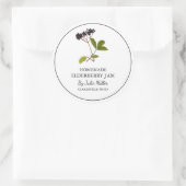 Eenvoudig zelfgemaakt Elderberry Jam Label (Tas)