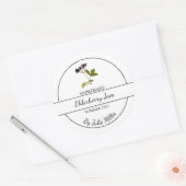 Eenvoudig zelfgemaakt Elderberry Jam Label (Envelop)