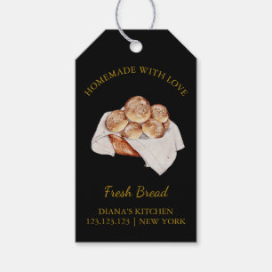 Eenvoudig zelfgemaakt Fresh Bread Hang Label Bla Cadeaulabel