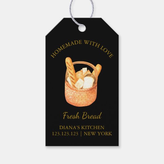 Eenvoudig zelfgemaakt Fresh Bread Hang Label | Bla Cadeaulabel (Voorkant)