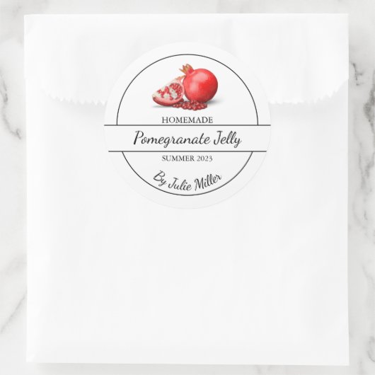 Eenvoudig Zelfgemaakt Granaatappel Jelly Label (Tas)