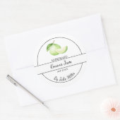 Eenvoudig zelfgemaakt guave jam label (Envelop)