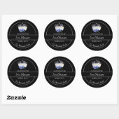 Eenvoudig zelfgemaakt iris bubble badlabel ronde sticker (Vel)