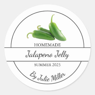Eenvoudig Zelfgemaakt Jalapeno Jelly Label
