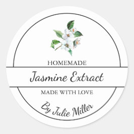 Eenvoudig zelfgemaakt Jasmine Extract Label