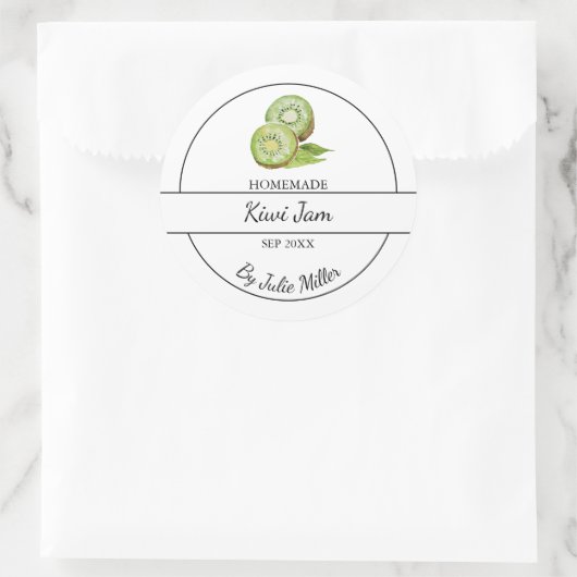 Eenvoudig zelfgemaakt Kiwi Jam Label (Tas)