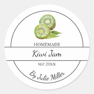 Eenvoudig zelfgemaakt Kiwi Jam Label