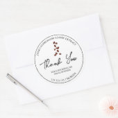 Eenvoudig zelfgemaakt koffie-extract Dank u Label (Envelop)