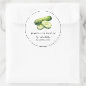 Eenvoudig zelfgemaakt komkommer augurken label (Tas)