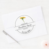 Eenvoudig Zelfgemaakt Paardenbloem siroop label |  (Envelop)